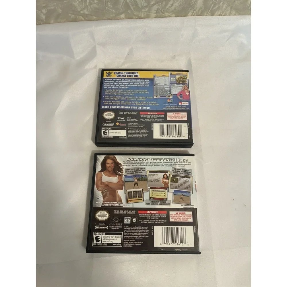 Lot Of 2 Nintendo DS Games The Biggest LOSER &Jillian Michael's Fitness 2010